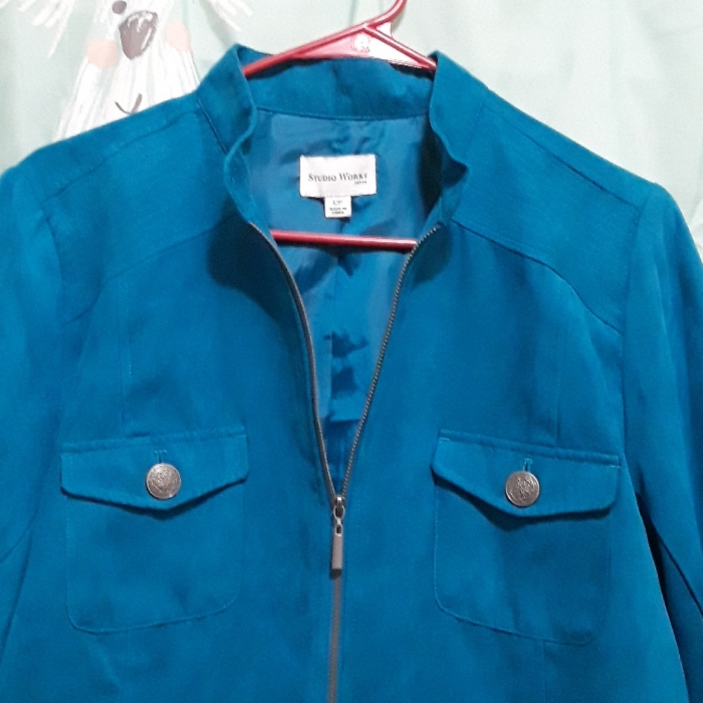 Turquoise Studio Works Jacket SZ 12P - Picture 2 of 10